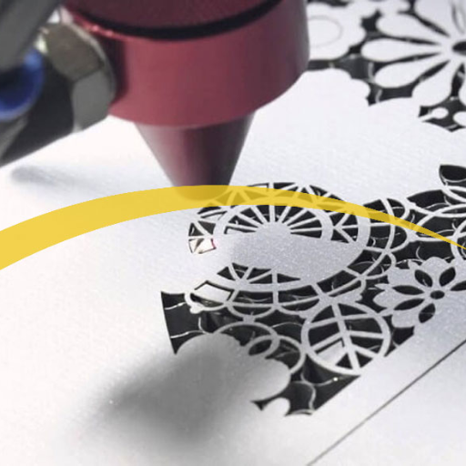 laser cutting of paper