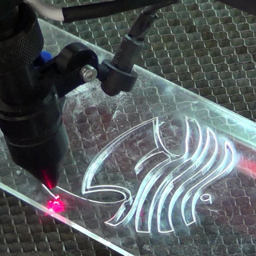 How does the laser cutting process work?