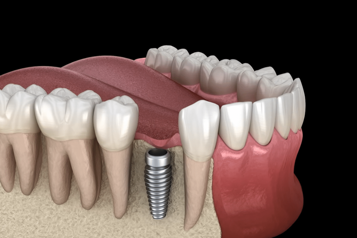 What side effects are associated with titanium screws in orthopedic procedures?
