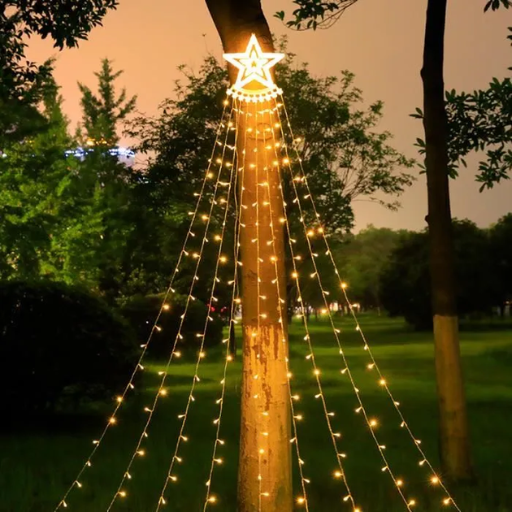 solar powered christmas tree
