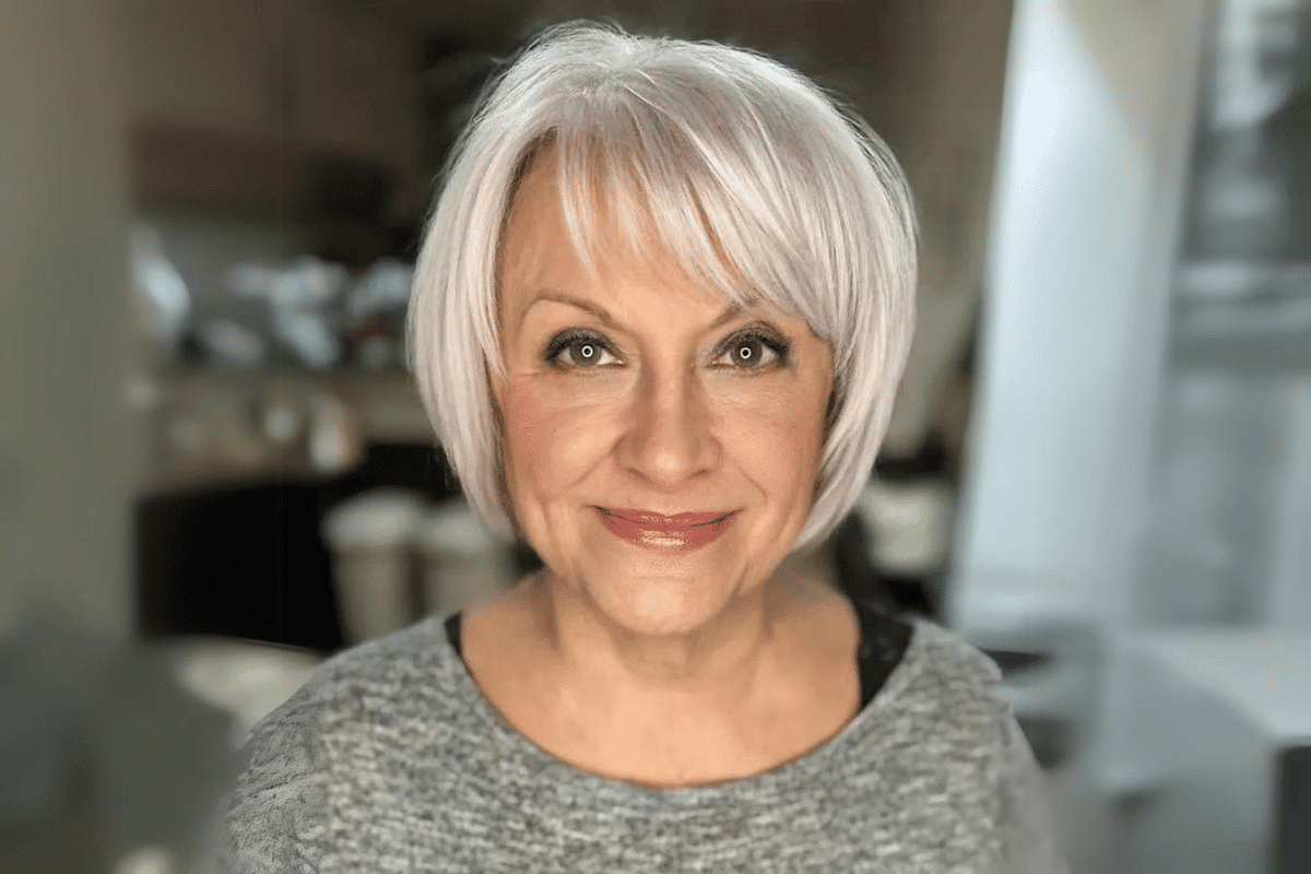 hairstyles with bangs for older women