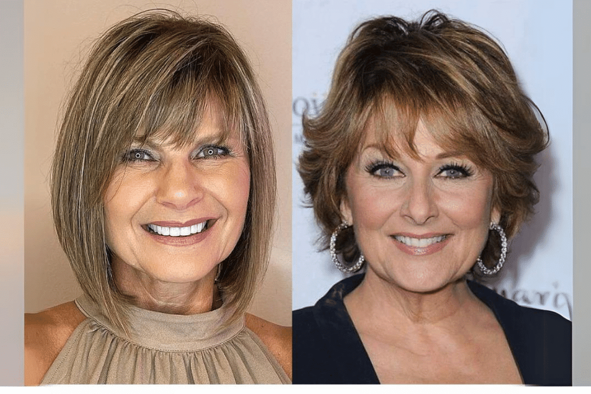 hairstyles with bangs for older women
