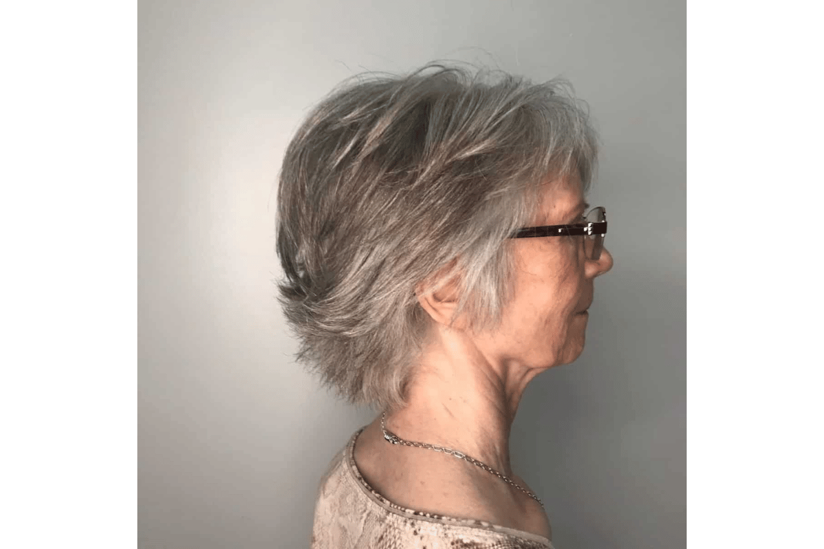 short shag hairstyles for women over 60 