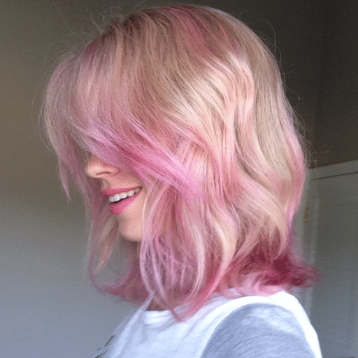 pink highlights