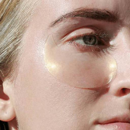 How can under-eye patches reduce puffiness?
