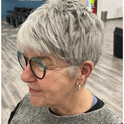 Low Maintenance Pixie Cut with Glasses