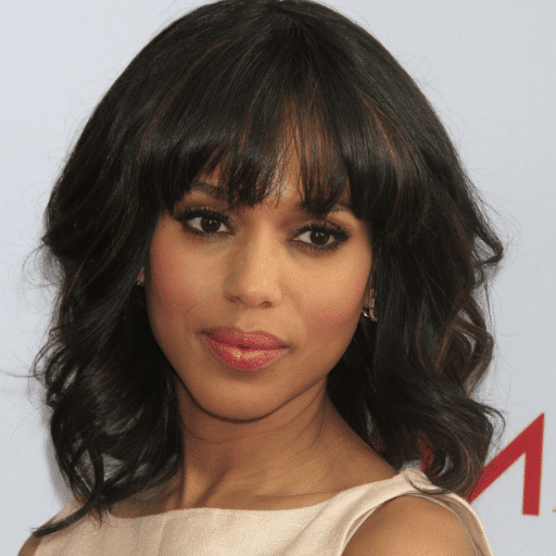 Shoulder Length Hair with Bangs over 50 