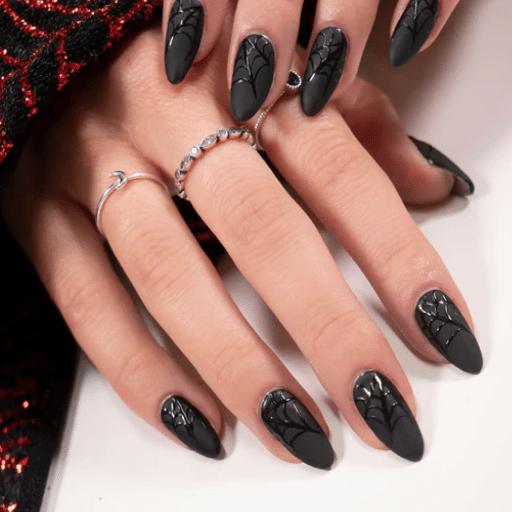 What are some unique Halloween nail ideas that aren't too over-the-top?