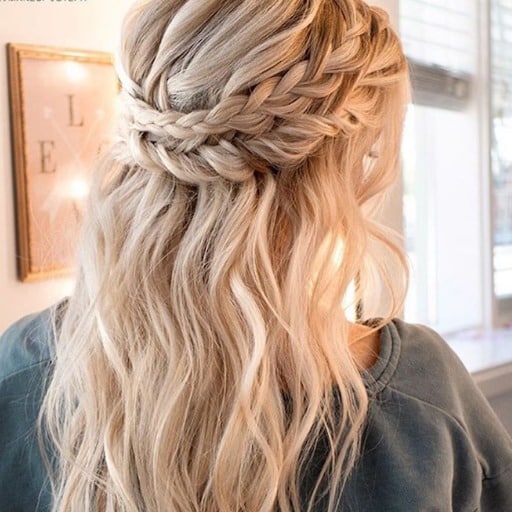 How to do half up half down hairstyles?