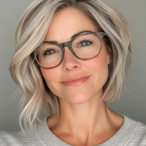What Hair Colors Work Well with Hairstyles for Women Over 50 Who Wear Glasses?