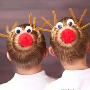 What variations of the reindeer hairstyle can I try?