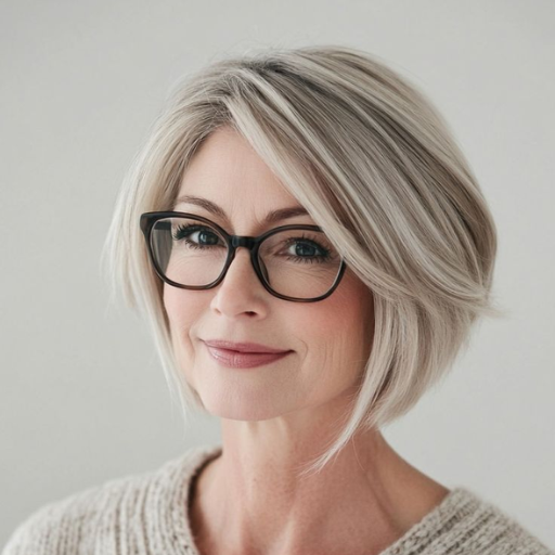 Are Short Hairstyles Suitable for Older Women with Glasses