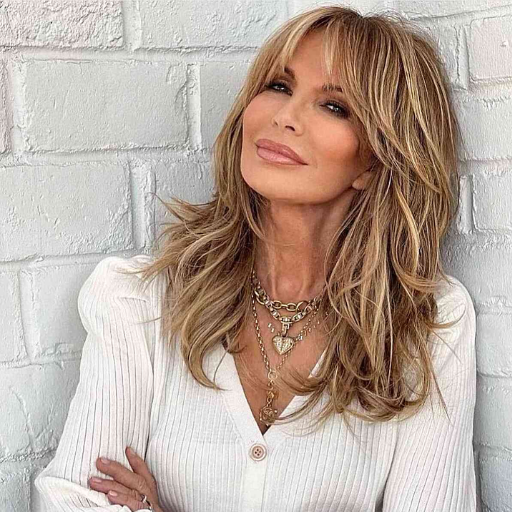 Benefits of Layered Long Hair with Bangs Over 50