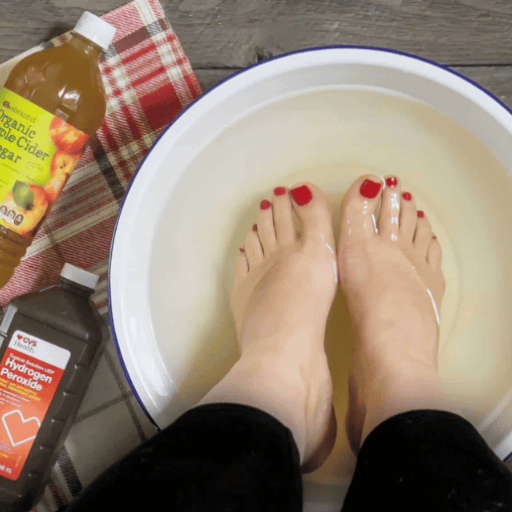 How does soaking feet in apple cider vinegar compare to other weight loss methods?