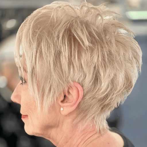 Short Shaggy Hairstyles for over 60 