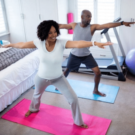What exercise routine complements a 3-week weight loss diet?