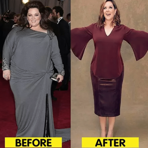 What methods did Melissa McCarthy use for her weight loss?