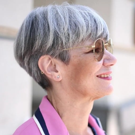 What are the most flattering short hairstyles for different face shapes over 50?