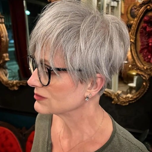 How can older women with fine hair add volume to their hairstyles?