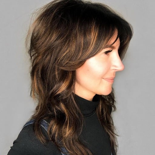 What are the most flattering shaggy bob styles for women over 50?