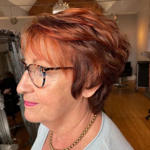 How can women over 60 with fine hair find a flattering short haircut?