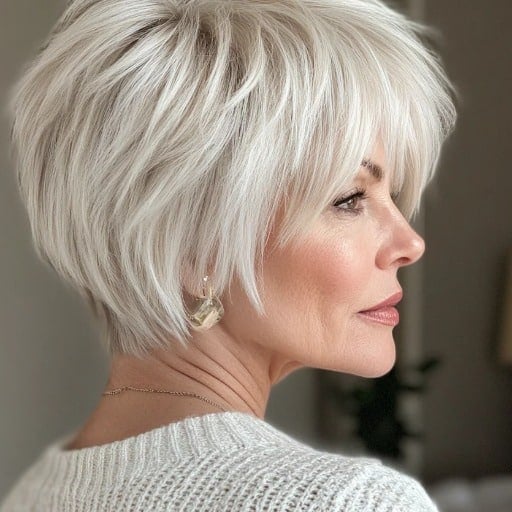 Short Haircuts for over 60 with Fine Hair