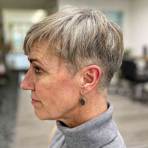 Why are pixie cuts ideal for women over 60 with thin hair?