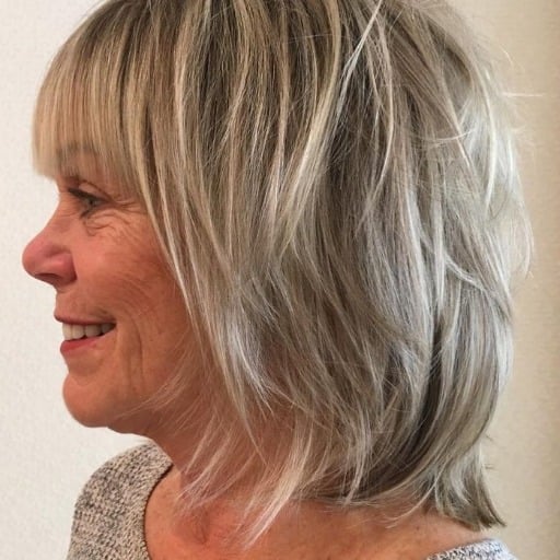 How to style a shaggy hairstyles for fine hair over 60?