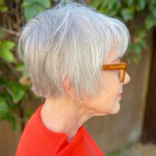 Short Haircuts for over 60 with Fine Hair