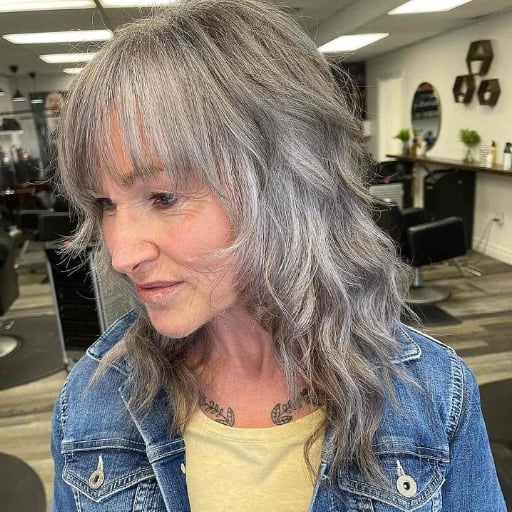 What bangs styles are trending for TikTok hair over 60?