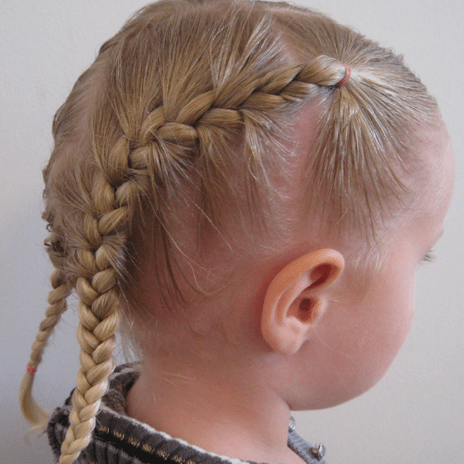 How can I create cute toddler hairstyles using braids?