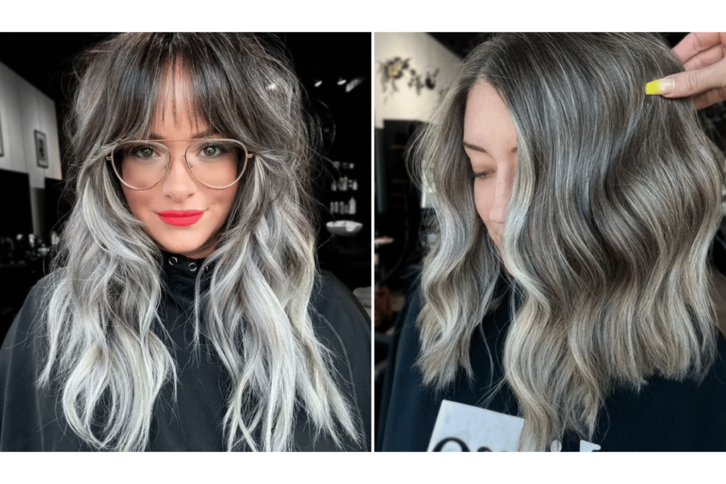 Medium Length Hairstyles for Grey Hair over 50