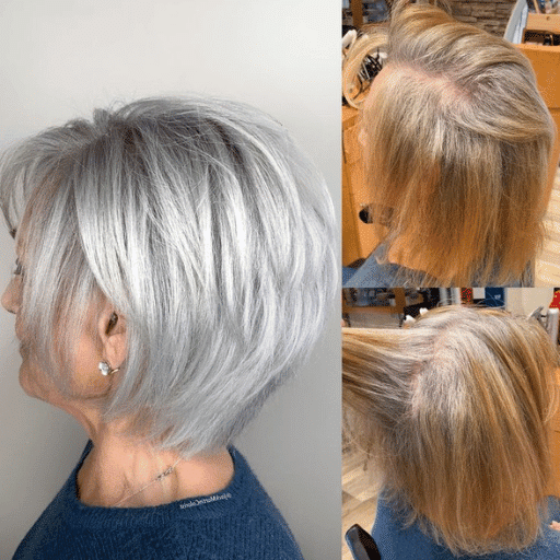 Short Gray Hair Styles for over 50