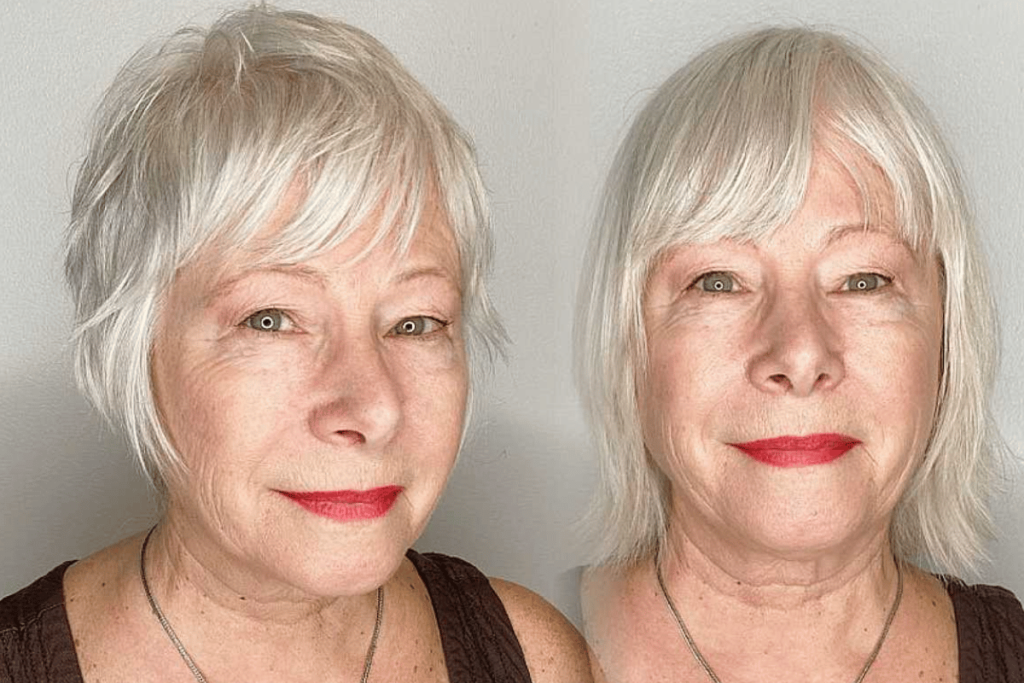 Short Hair Cut Woman over 70