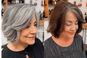 Short Hair Style for Women over 60