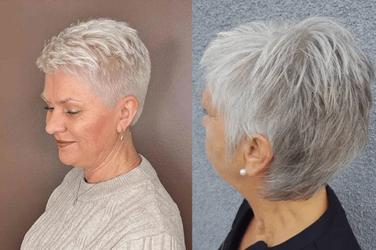 Short Haircuts for Grey Hair over 60