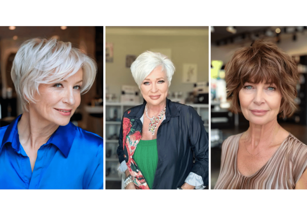 Short Hairstyles for Fine Hair for over 60