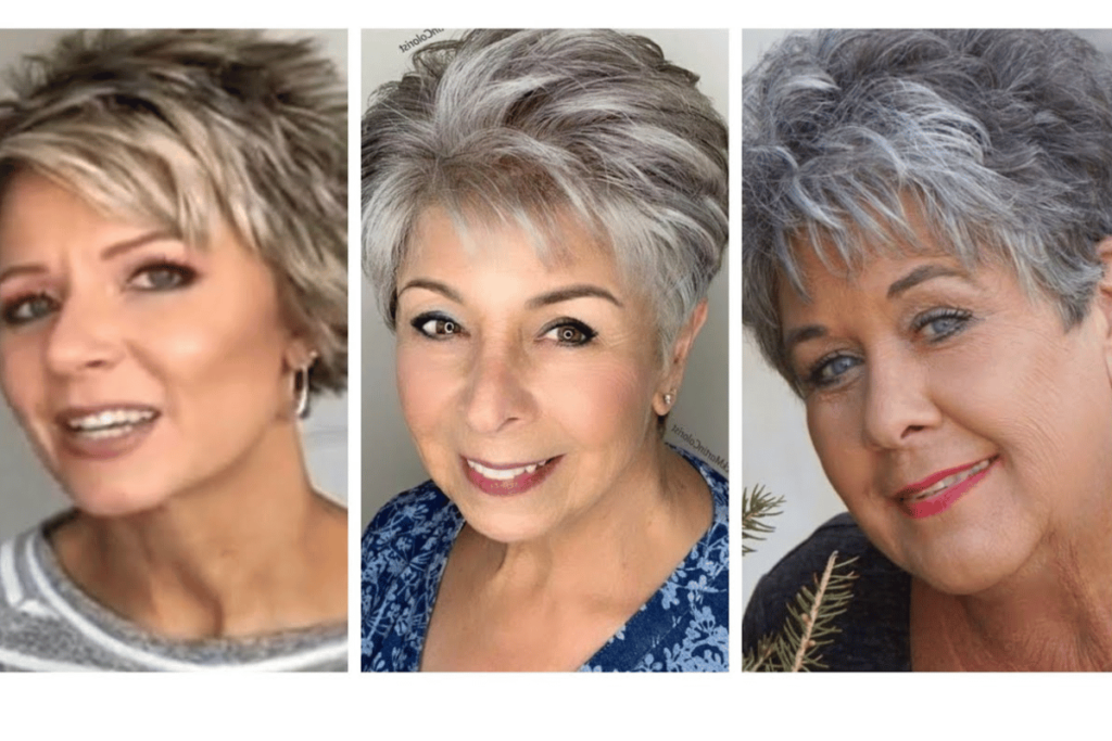 Short Hairstyles for Grey Hair over 50