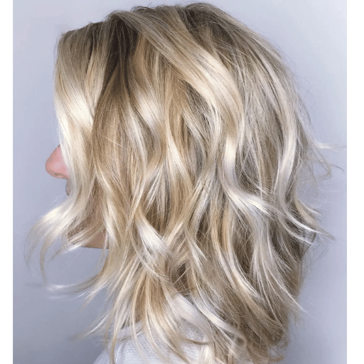 Shoulder Length Choppy Shaggy Hairstyles for Fine Hair over 50 