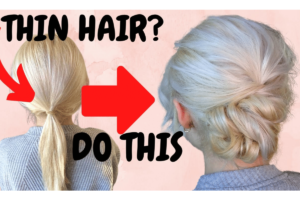 Updo for Thin Hair over 50