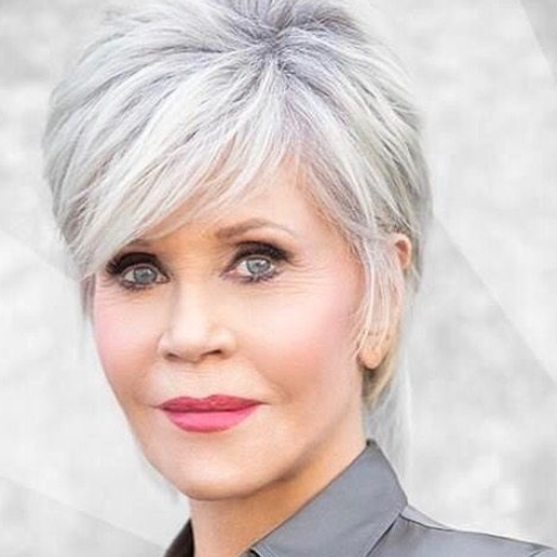 Short Hairstyles for Gray Hair over 60