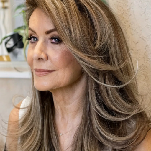 What are some trendy medium length hair styles for women over 60 with curly hair?