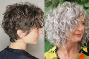 Short Curly Hair Styles for over 60