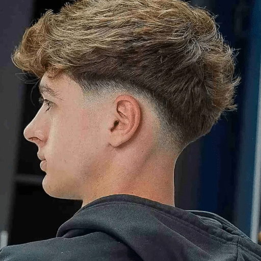 Low Taper Fade Fluffy Hair