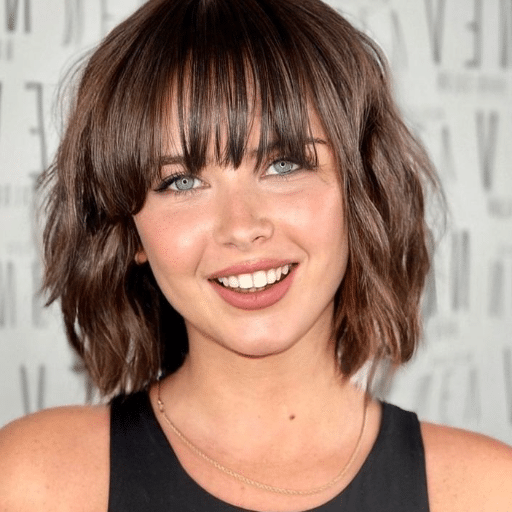 bob hairstyles with bangs