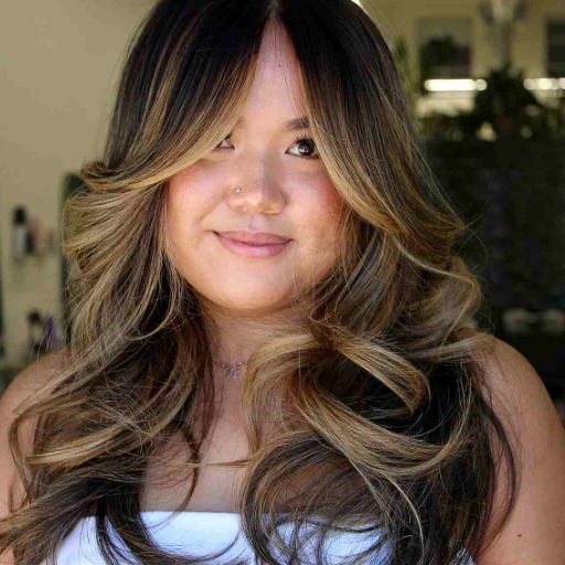 chubby face long layered haircuts