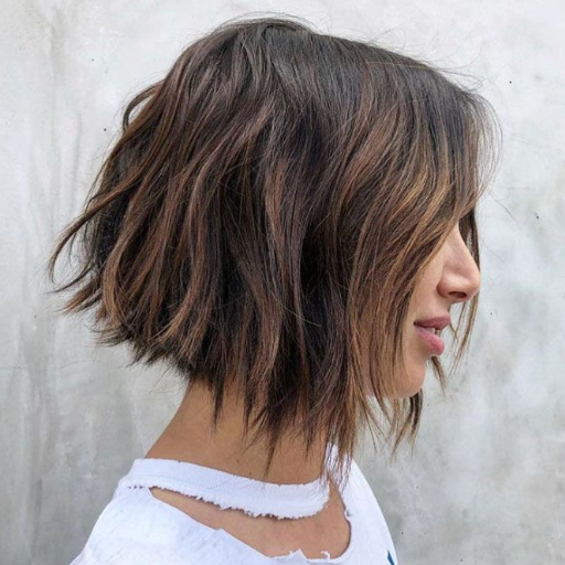 edgy choppy bob