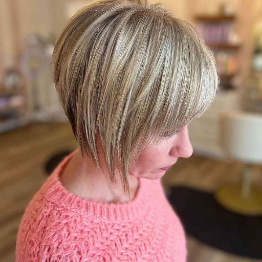 edgy choppy bob