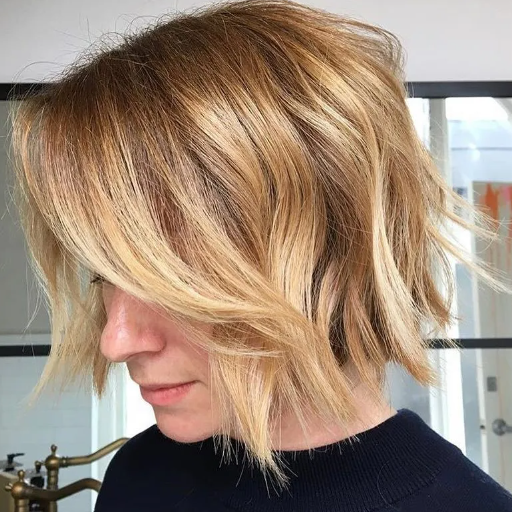 edgy choppy bob