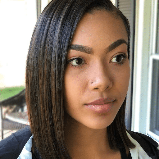 fine hair blunt bob with bangs